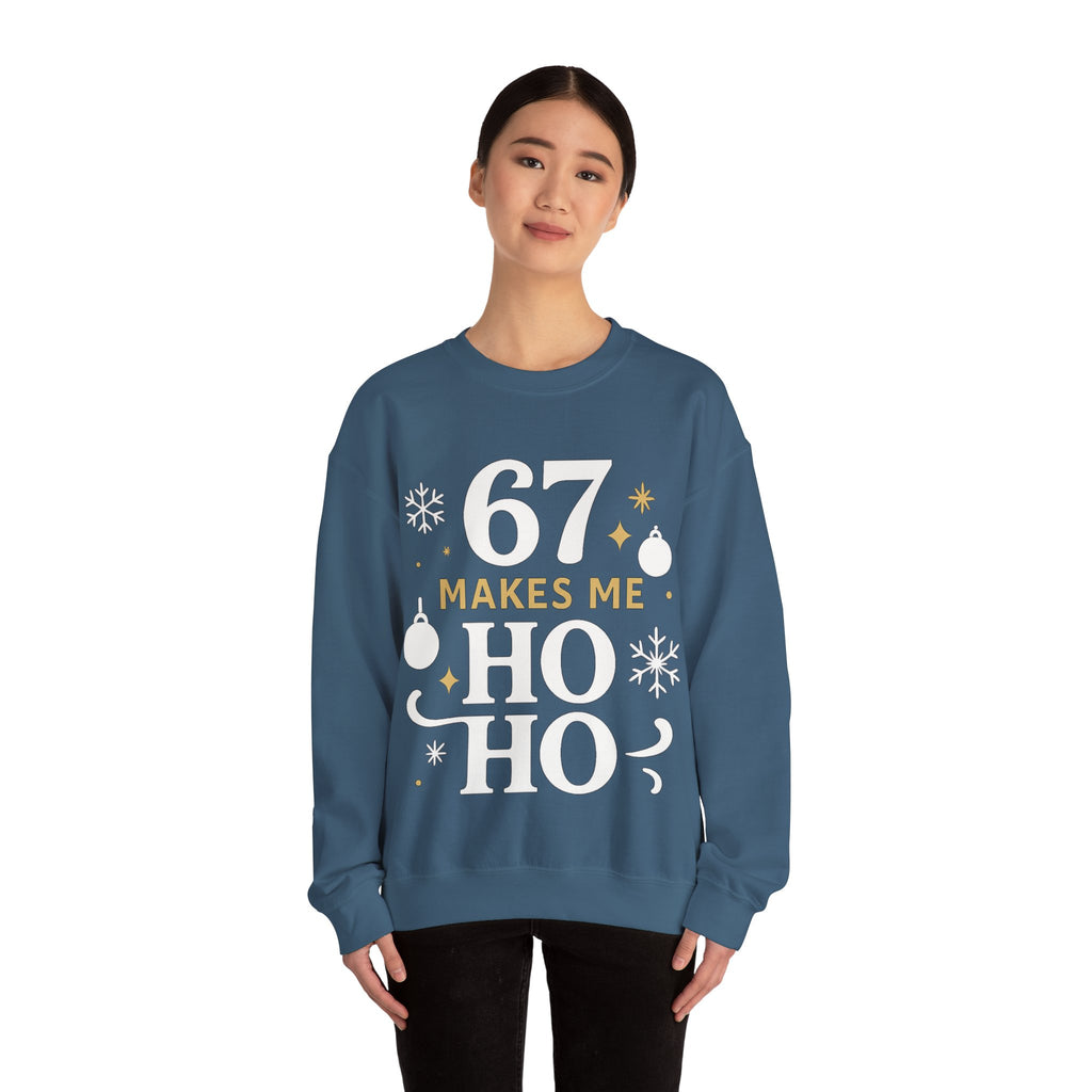 🎄🔥 67 Makes Me Ho Ho Ho – Christmas Meme Jumper by VTtee