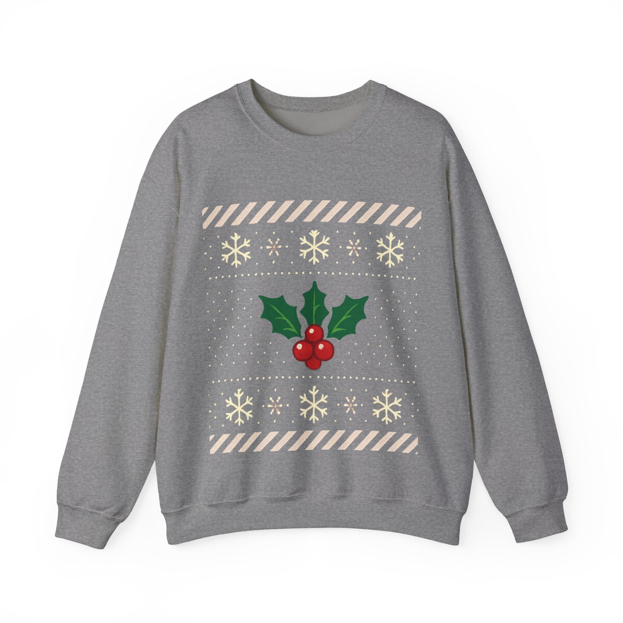 🎄 Candy Cane & Holly Christmas Jumper — VTtee