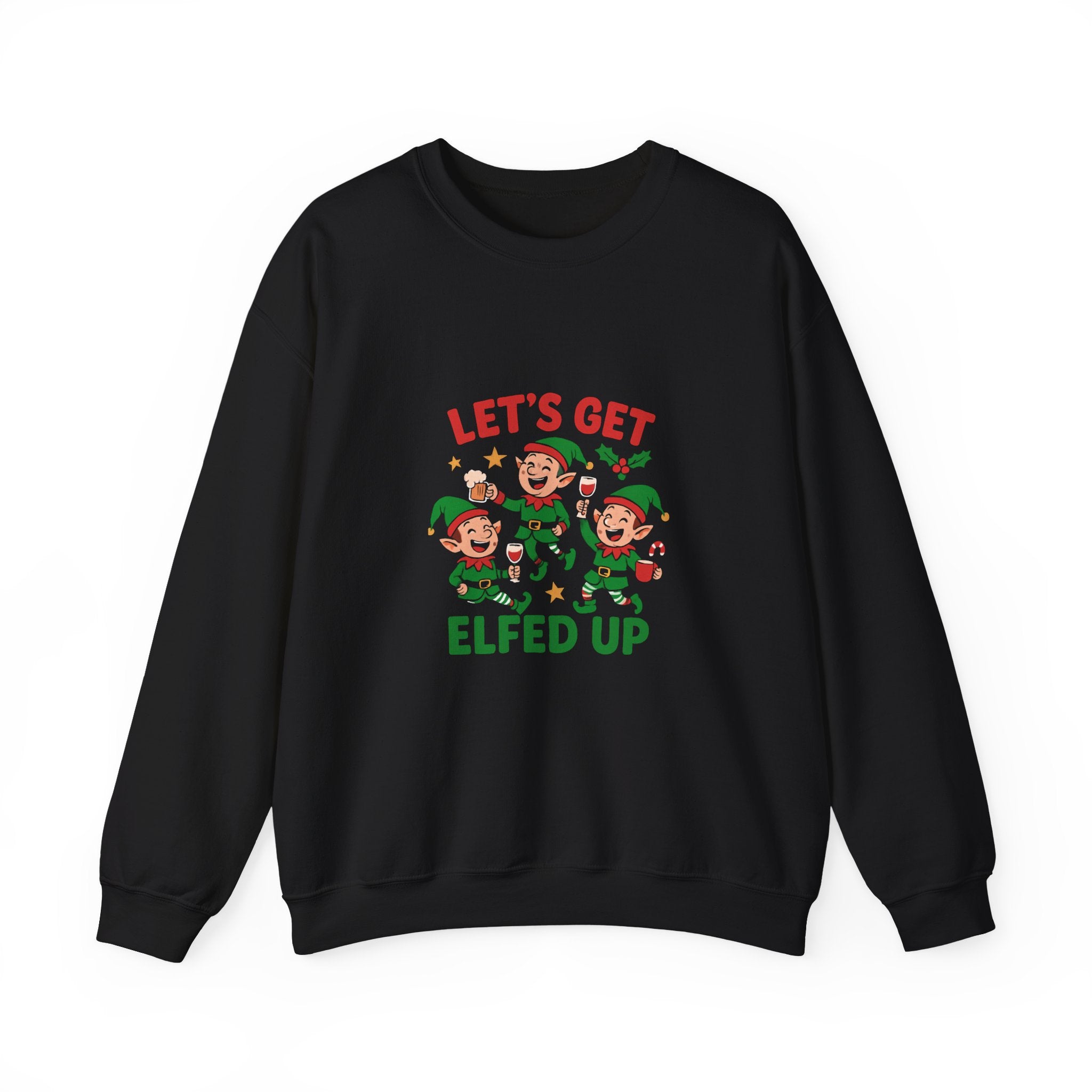 🎄 Let’s Get Elfed Up Christmas Tee by VTtee 🍸
